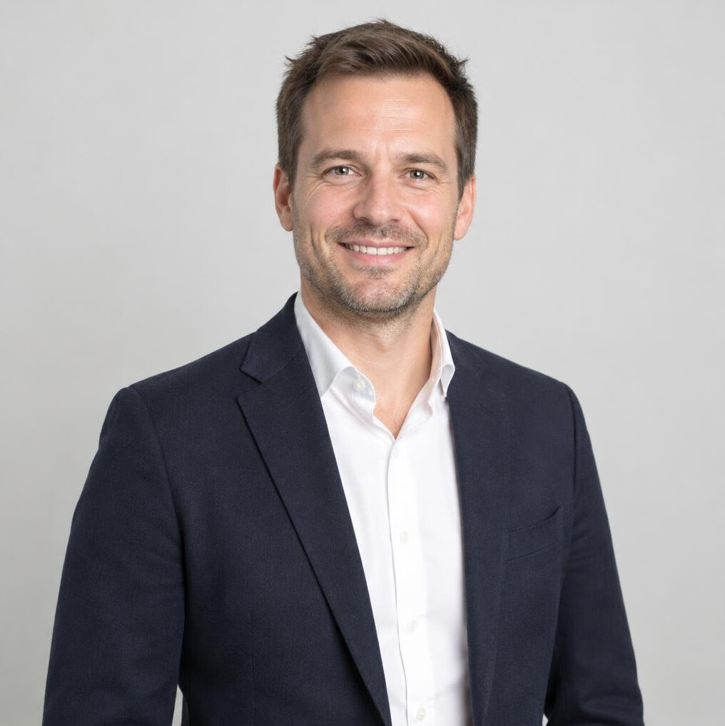 Portrait of a smiling businessman in a suit